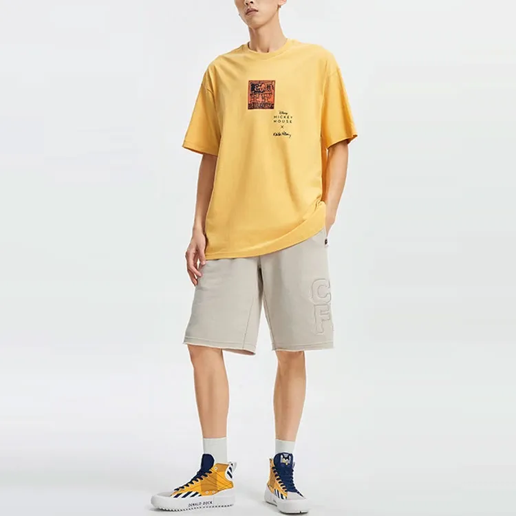 LiNing x Disney Sports Fashion Collection T Shirt Men's Light Ochre Yellow-2