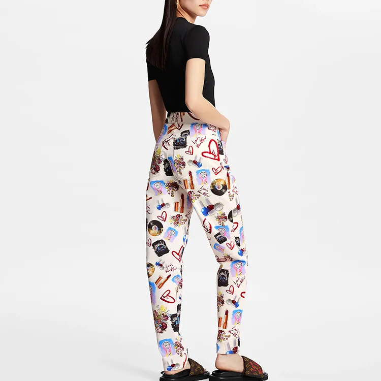 LOUIS VUITTON SS21 Casual Pants Women's Apricot-2