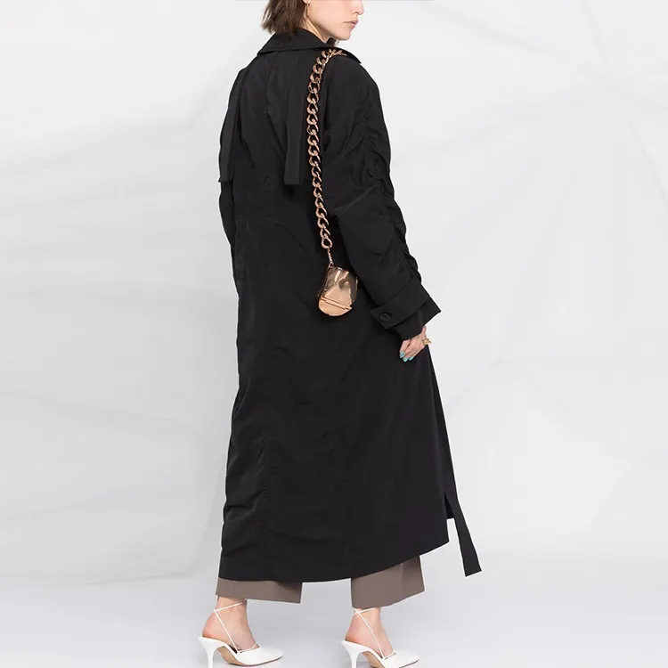 AMBUSH Trench Coats Women's Black-1