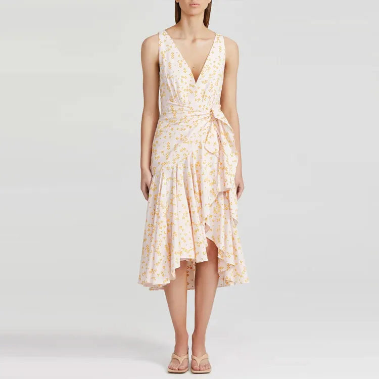 ACLER Sleeveless Dresses Women's Yellow-2