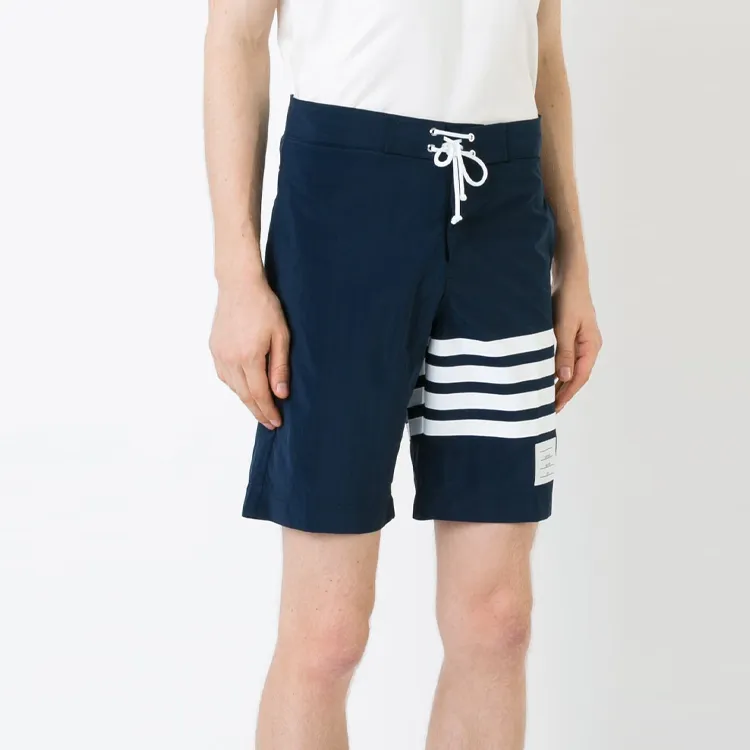 THOM BROWNE Casual Shorts Men Navy Blue-3