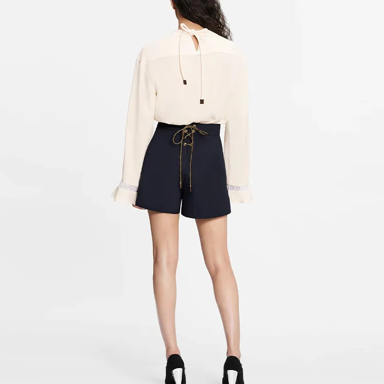 LOUIS VUITTON New Quarterly Products Of LV Casual Shorts Women's Marine Blue-2