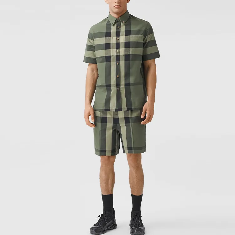 Burberry Casual Shorts Men's Green-2