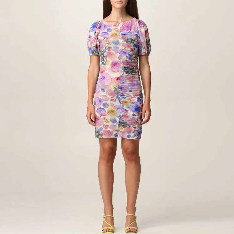 GANNI Mesh Dress 'Multi'-1