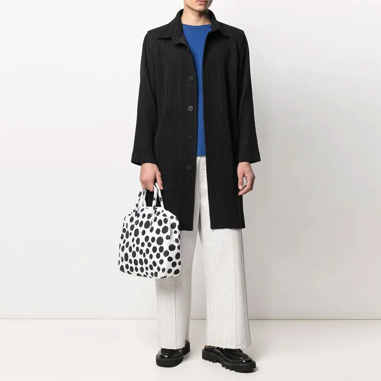 Homme Plissé Issey Miyake Trench Coats Men Black-1