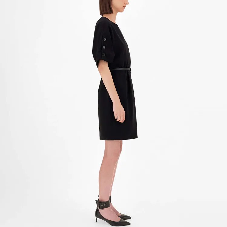 WEEKEND MaxMara Short Sleeved Dress Women's Black-3