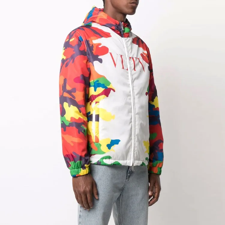 Valentino Vltn Camouflage Hooded Jacket-2