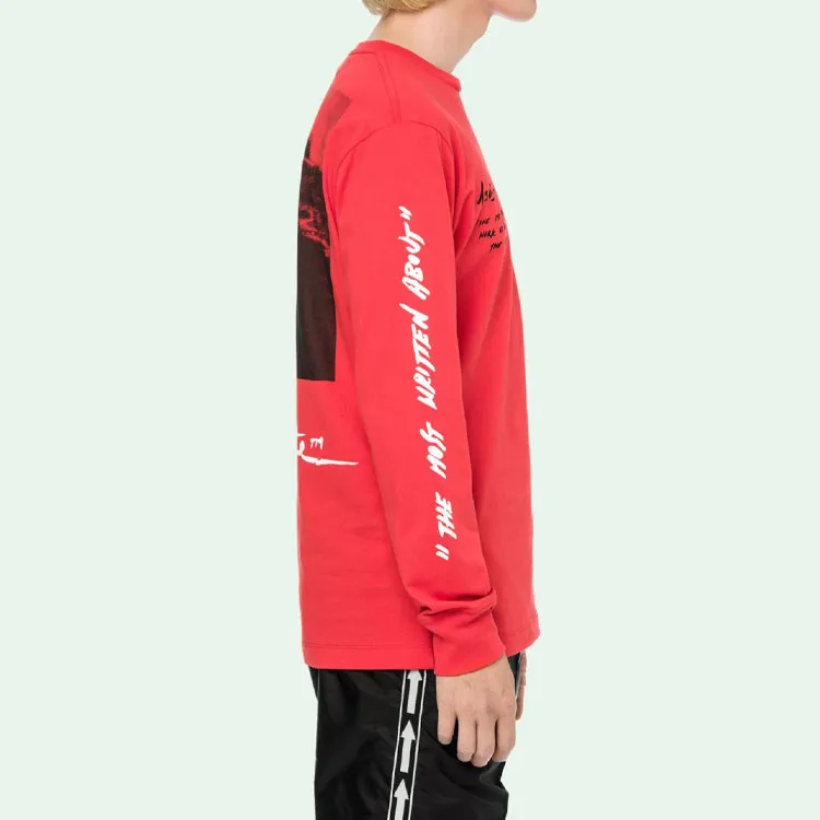 OFF WHITE Monalisa Graphic Print L/S T Shirt-2