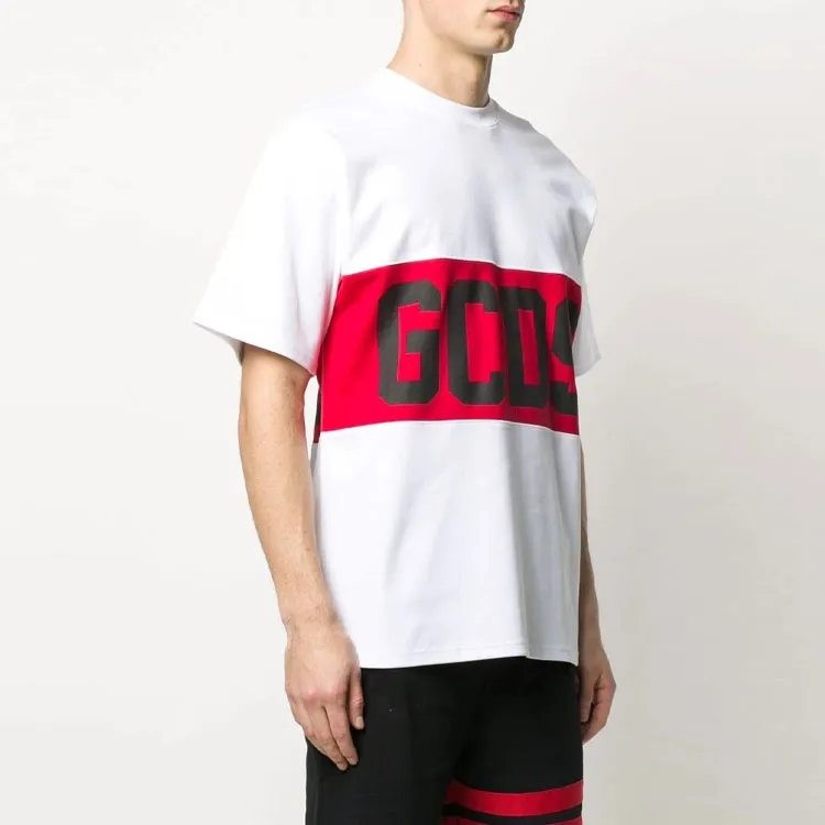 GCDS Band Logo Print T Shirt-3