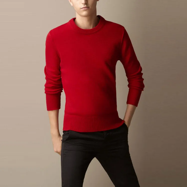 Burberry Fitted Knitwear Men's Red-3