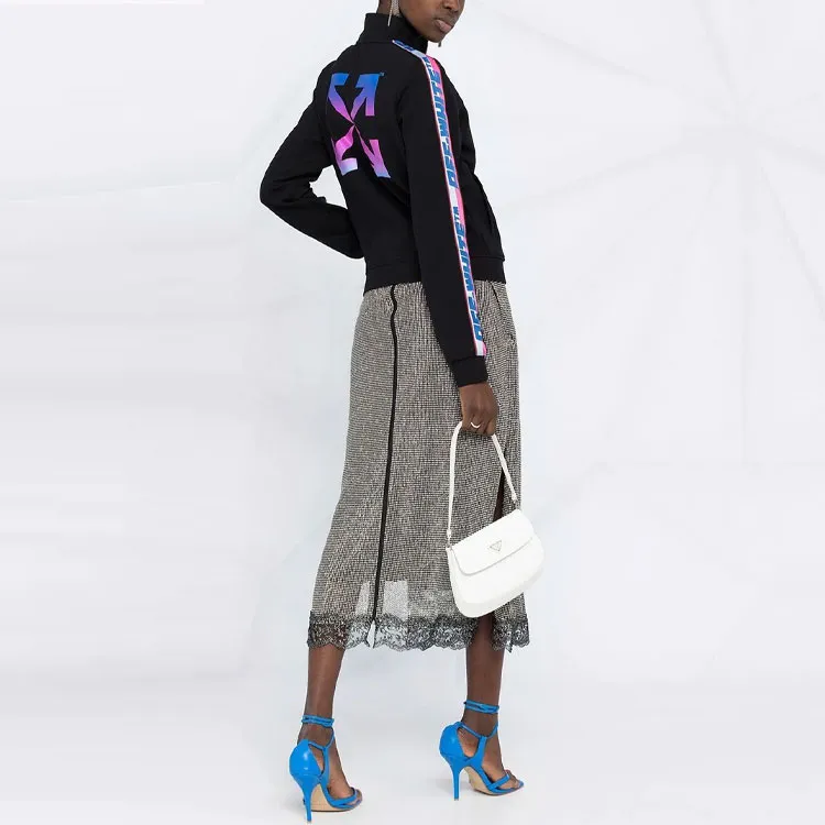 OFF WHITE Athleisure Arrow Track Jacket Black/Pink/Blue-1