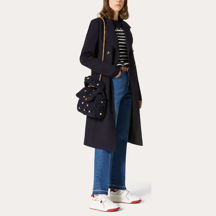 Valentino Logo Embroidered Striped Jumper-1