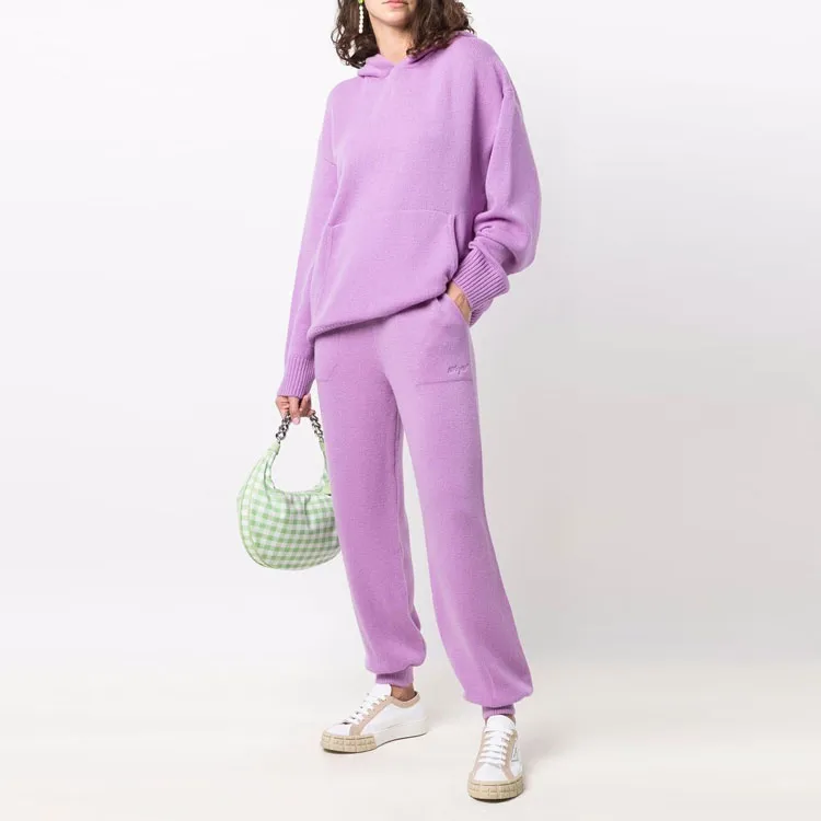 MSGM Elastic Waist Knitted Track Pants-1