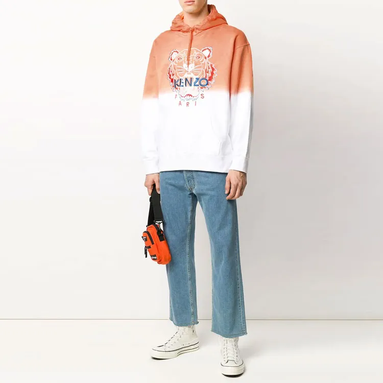 KENZO Sweatshirts Men Orange White-1