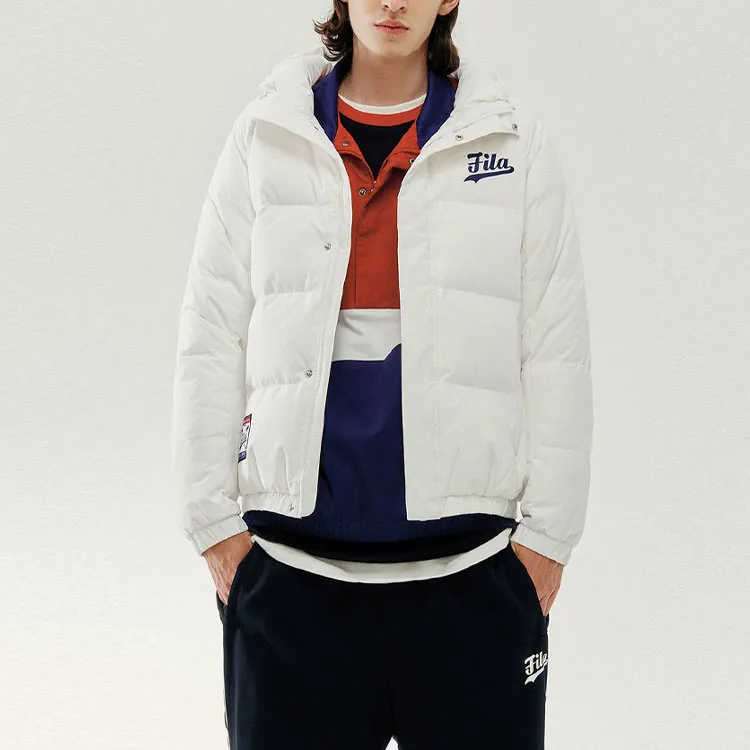 FILA FUSION Down Jacket Winter Men's Standard White-3