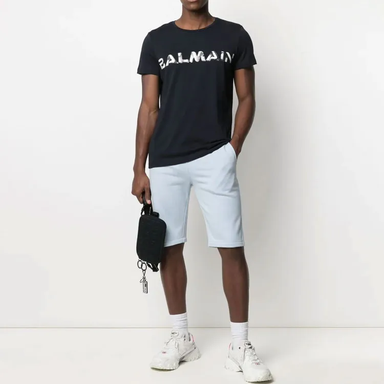 BALMAIN T Shirts Men Black-2