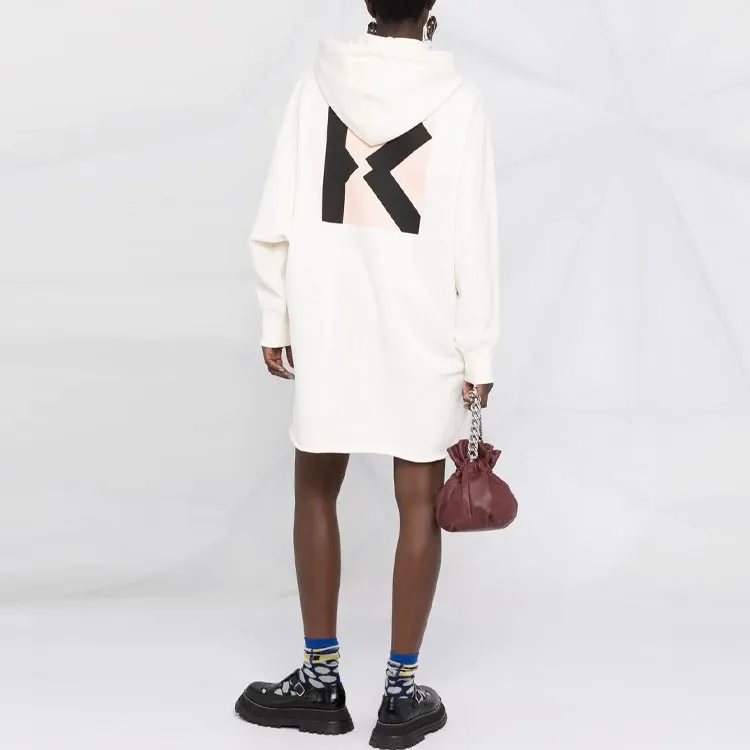 KENZO Long Sleeved Dress Women's White-2