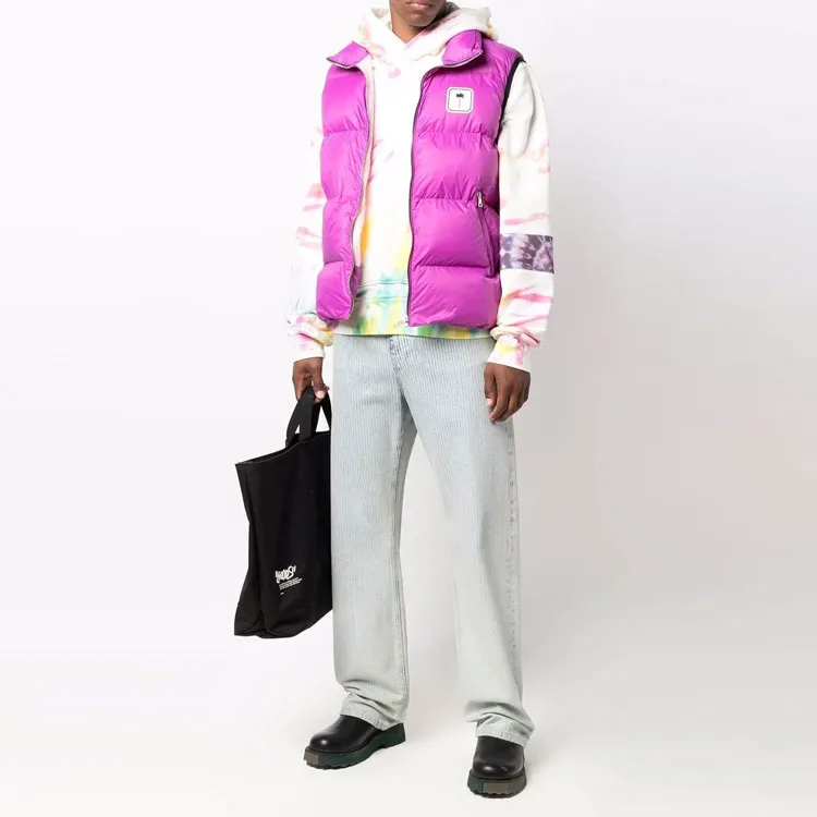 PALM ANGELS Logo patch Padded Gilet-2