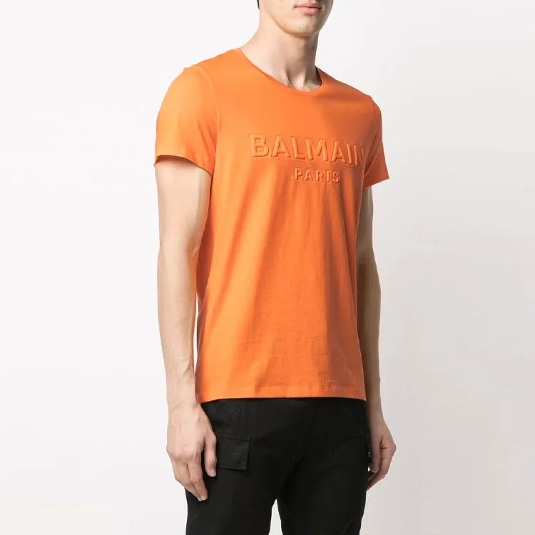 BALMAIN T-Shirts Men Orange-3