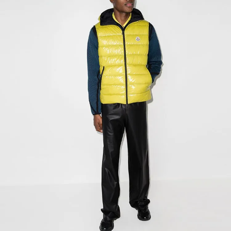 Moncler FW21 Vests Men Yellow-2