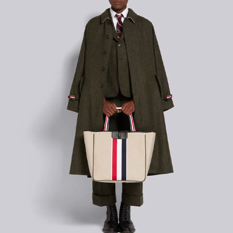 THOM BROWNE Classic Rise Straight Leg Pants-2
