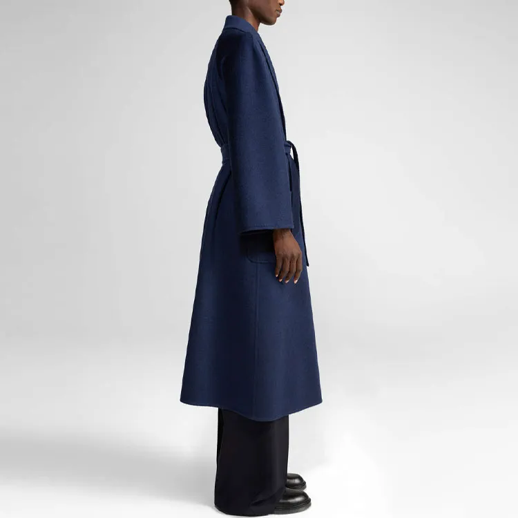MaxMara Labbro Series Coats Women's Dark Blue-4