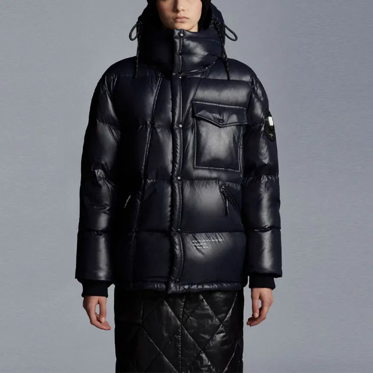 Fragment Design X MONCLER GENIUS MONCLER GENIUS X Fujiwara Hiroshi FRGMT Down Jackets Unisex Marine Blue-2