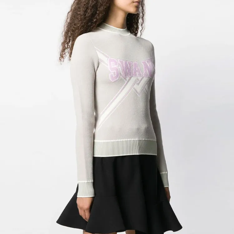OFF WHITE Swans Knitted Sweater-1