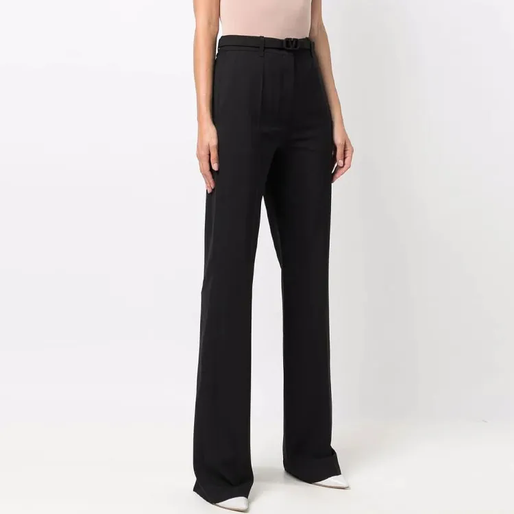 Valentino VLogo Belt Wide-Leg Trousers-1