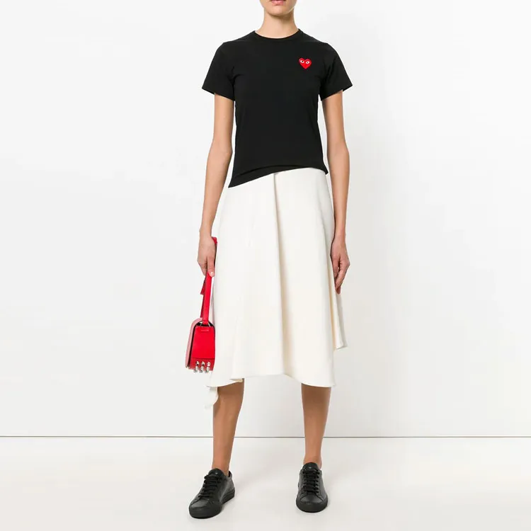 CDG Play T Shirts Women's Black-3