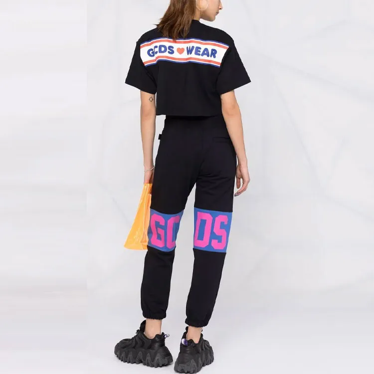 GCDS Logo Printed Drawstring Pants-2
