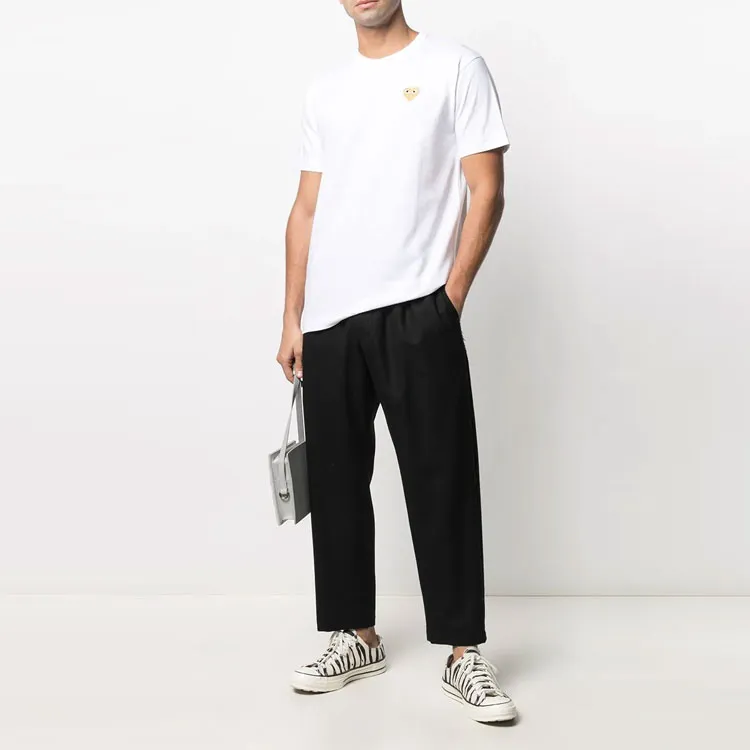 Comme Des Garcons Play Gold Heart T shirt-1
