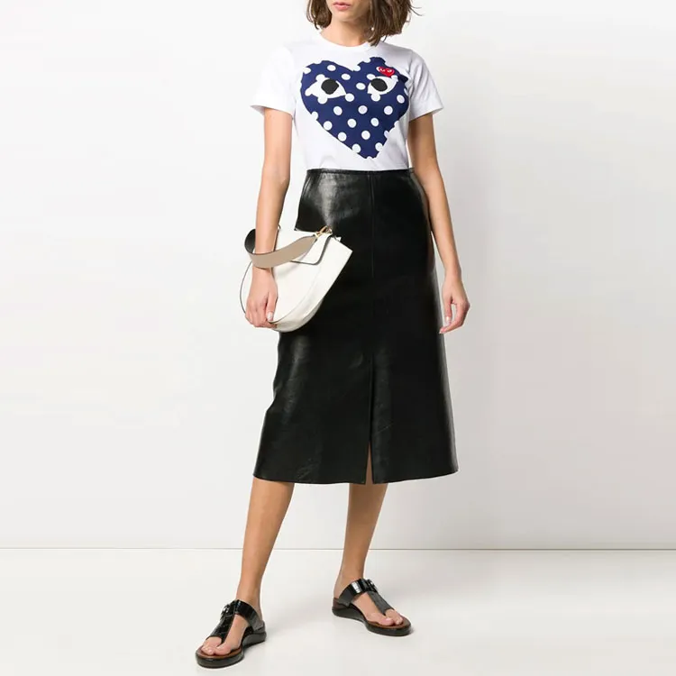 CDG Play T Shirts Women's White-3