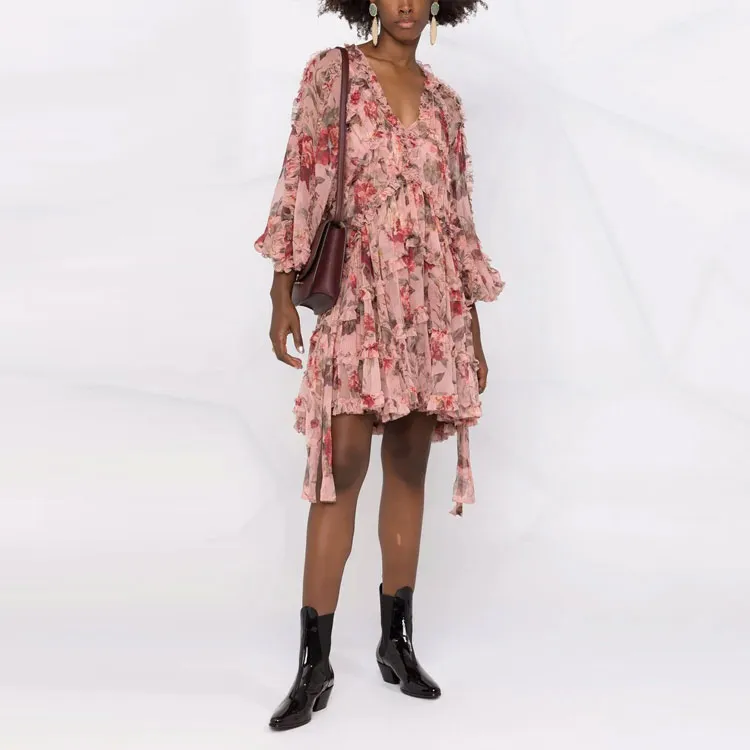 Zimmermann Long-Sleeved Dresses Women's Pink-1