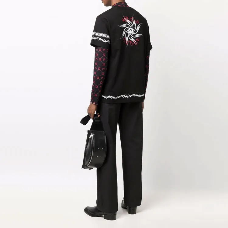 Marine Serre T Shirts Men Black-2