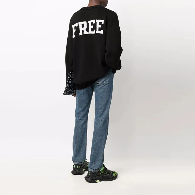 Balenciaga Braided Knit V Neck Sweater-4