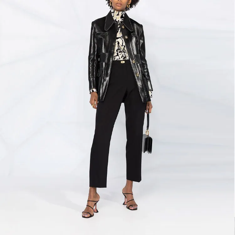 Givenchy Lock Detailed Cropped Trousers-1