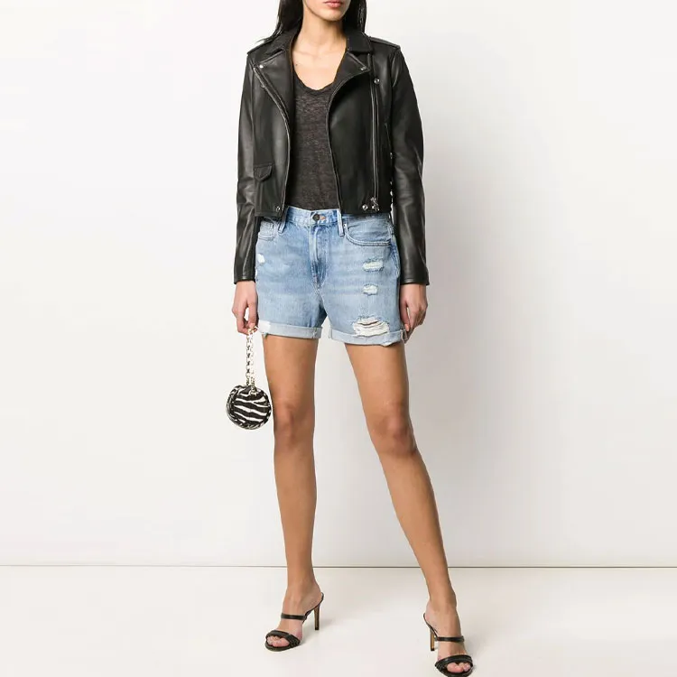 FRAME Denim Shorts Women's Blue-1