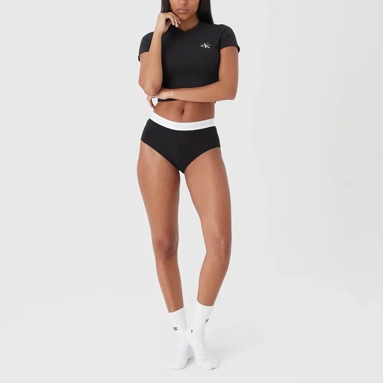Calvin Klein X KITH Crop Tops Women's Black-2