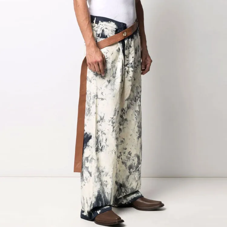 Lanvin X Gallery Dept. Full Painted Wool Gabardine Pants-3