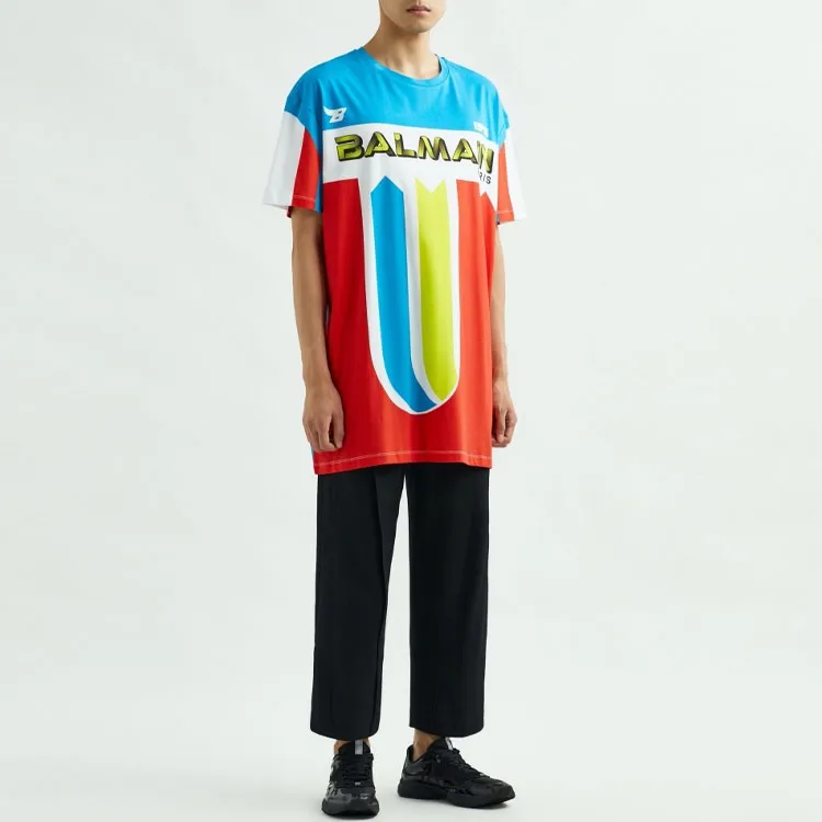 BALMAIN T Shirts Men Red-2