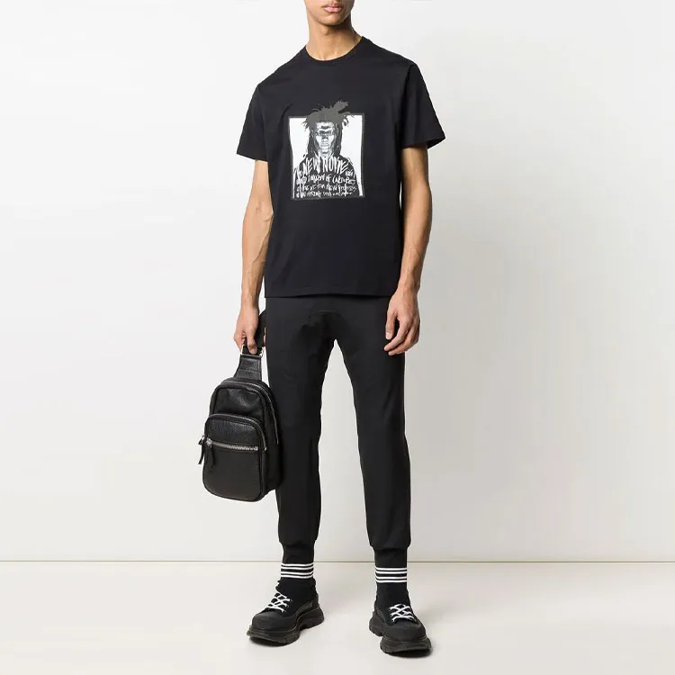 Neil Barrett Double Stripe Ribbed Track Trousers-1