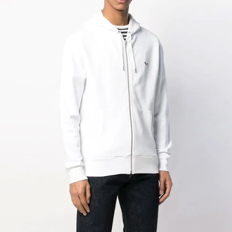 Maison Kitsune Fox Zip Up Hoodie-3
