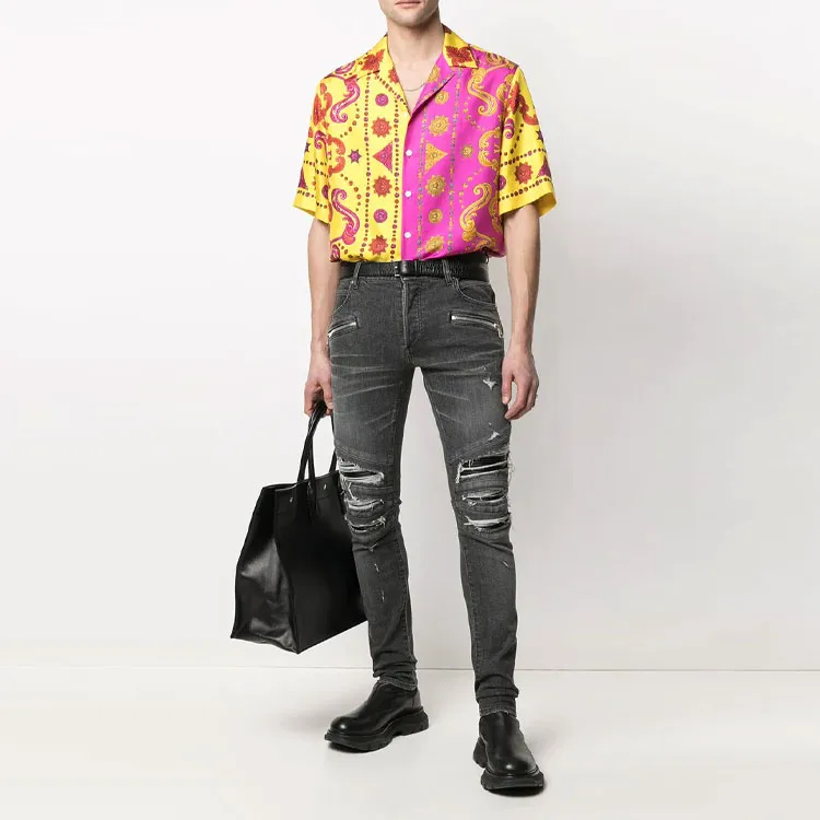 BALMAIN Ripped detailing Slim fit Jeans-2