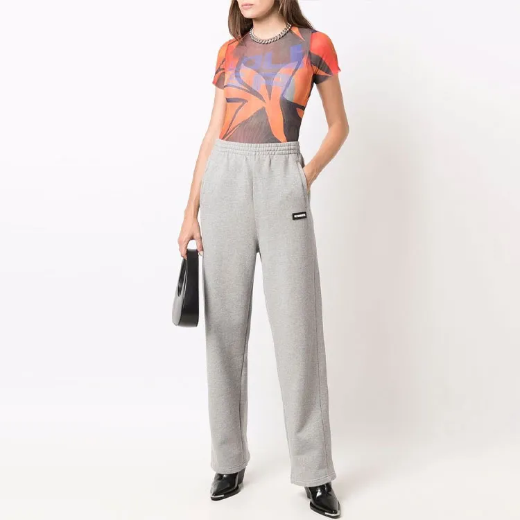 Vetements Knitted Sweatpants Unisex Gray-2