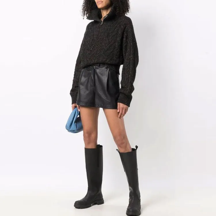GANNI Fitted Sweater Women's Black-1