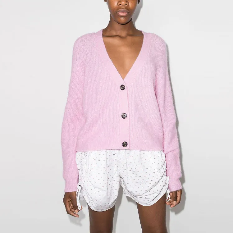 GANNI Soft Wool Knit 'Pink'-1