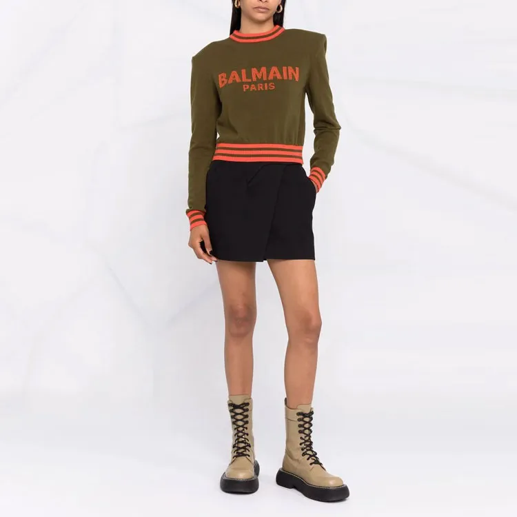 BALMAIN FW21 Sweater Women's Umber-1