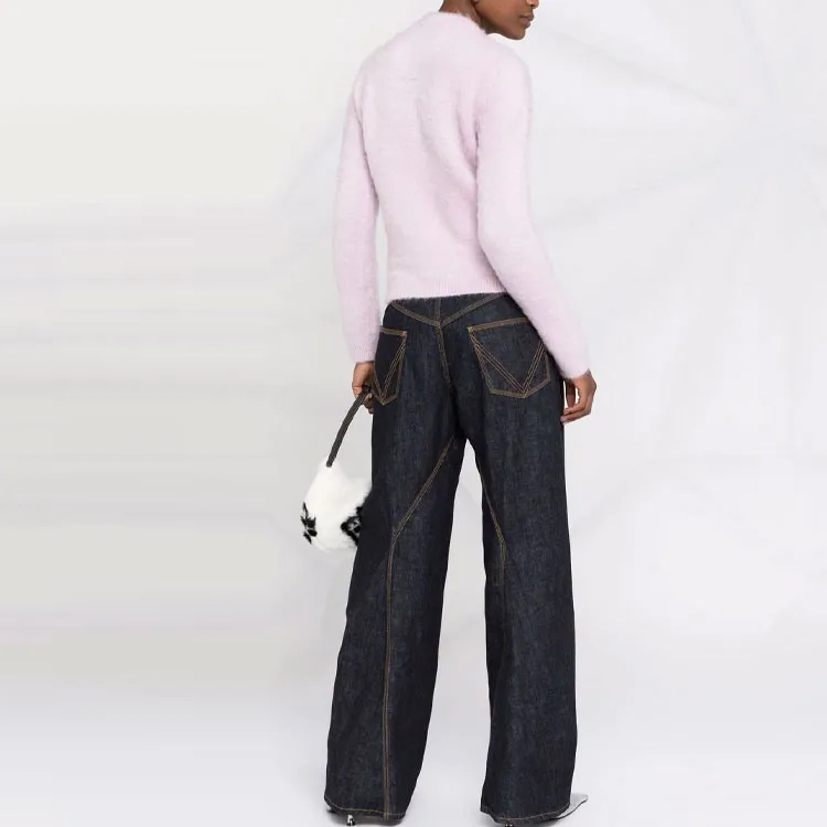GCDS FW21 Loose Fit Sweater Women's Purple-2