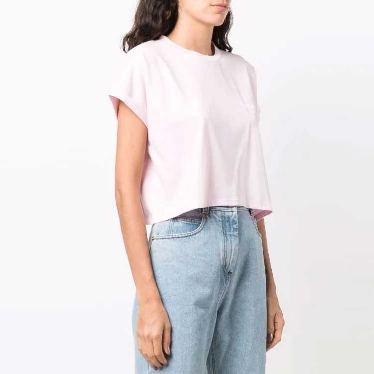 BALMAIN Crop Tops Women's Pink-3